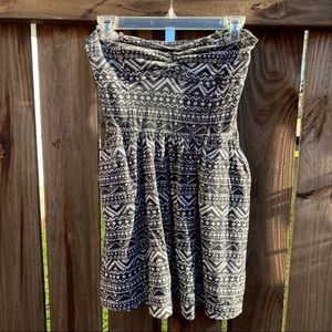 Aeropostale Medium Strapless Aztec Dress